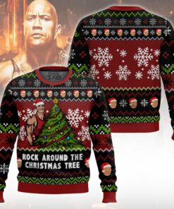 Rock Around The Christmas Tree The Rock Ugly Sweater