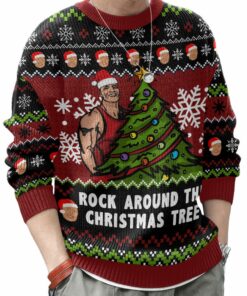 Rock Around The Christmas Tree The Rock Ugly Sweater