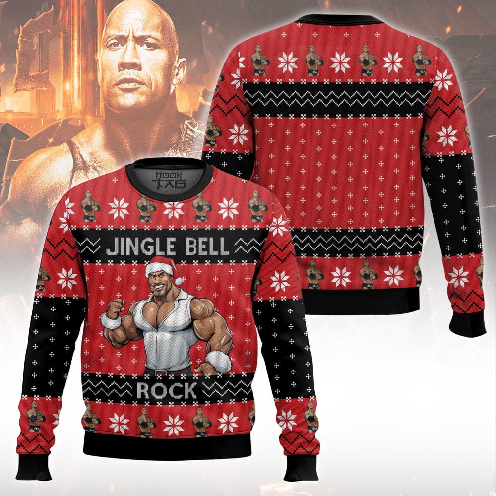 TTH-310242VKH_mk1.jpg Jingle Bell Rock The Rock Ugly Sweater