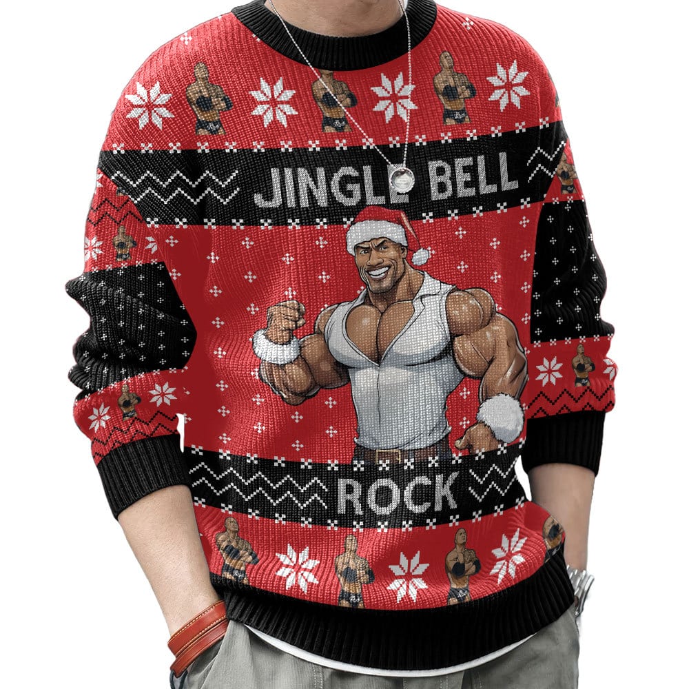 TTH-310242VKH_mk9.jpg Jingle Bell Rock The Rock Ugly Sweater