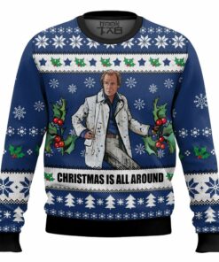 Billy Mack Christmas Is All Around Love Actually Ugly Sweater