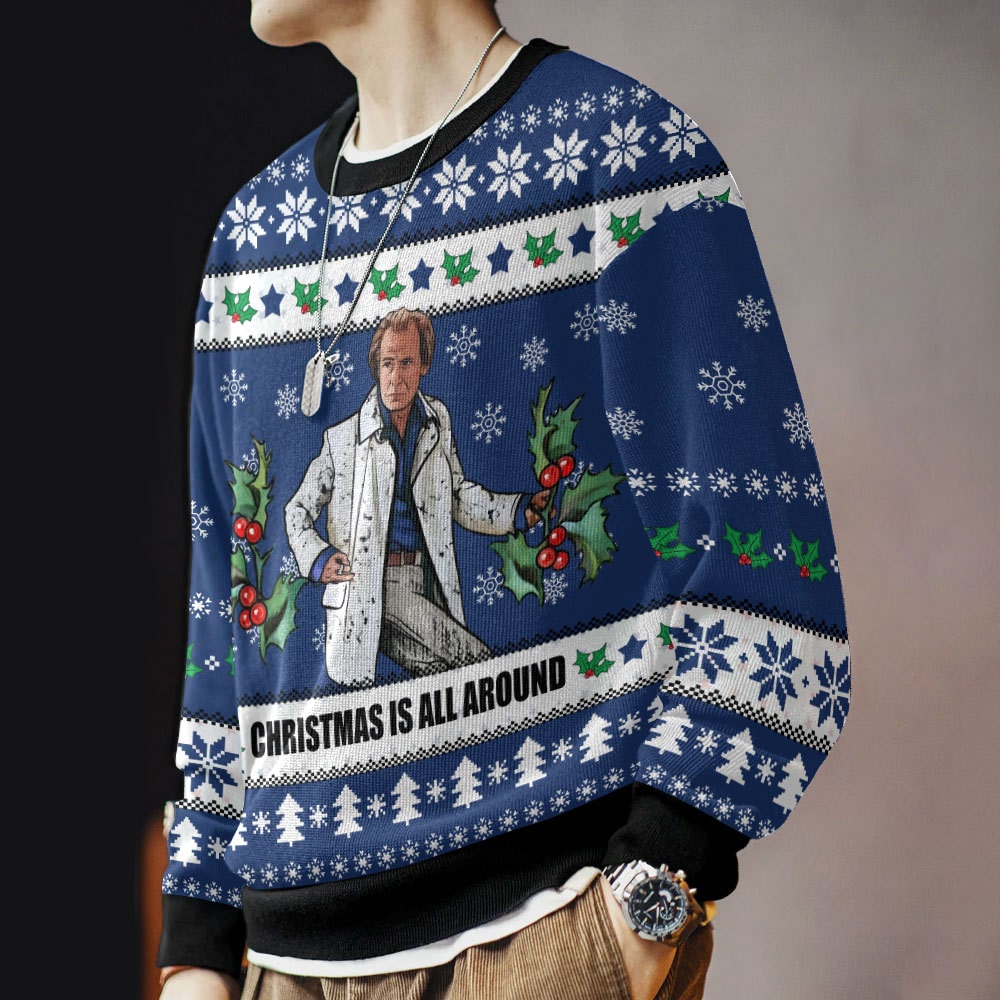 TTH-310244VKH_mk8.jpg Billy Mack Christmas Is All Around Love Actually Ugly Sweater
