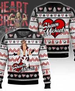 The Heartbreak Kid Shawn Michaels Ugly Sweater 2 The Heartbreak Kid Shawn Michaels Ugly Sweater