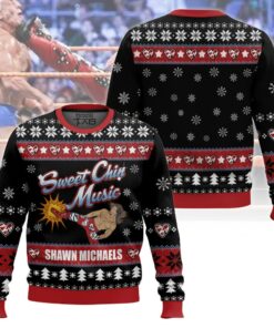 Sweet Chin Music Shawn Michaels Ugly Sweater 2 Sweet Chin Music Shawn Michaels Ugly Sweater