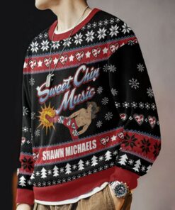 Sweet Chin Music Shawn Michaels Ugly Sweater 3 Sweet Chin Music Shawn Michaels Ugly Sweater