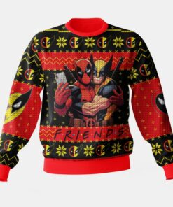 F.R.I.E.N.D Deadpool And Wolverine Ugly Sweater 4 F.R.I.E.N.D Deadpool And Wolverine Ugly Sweater