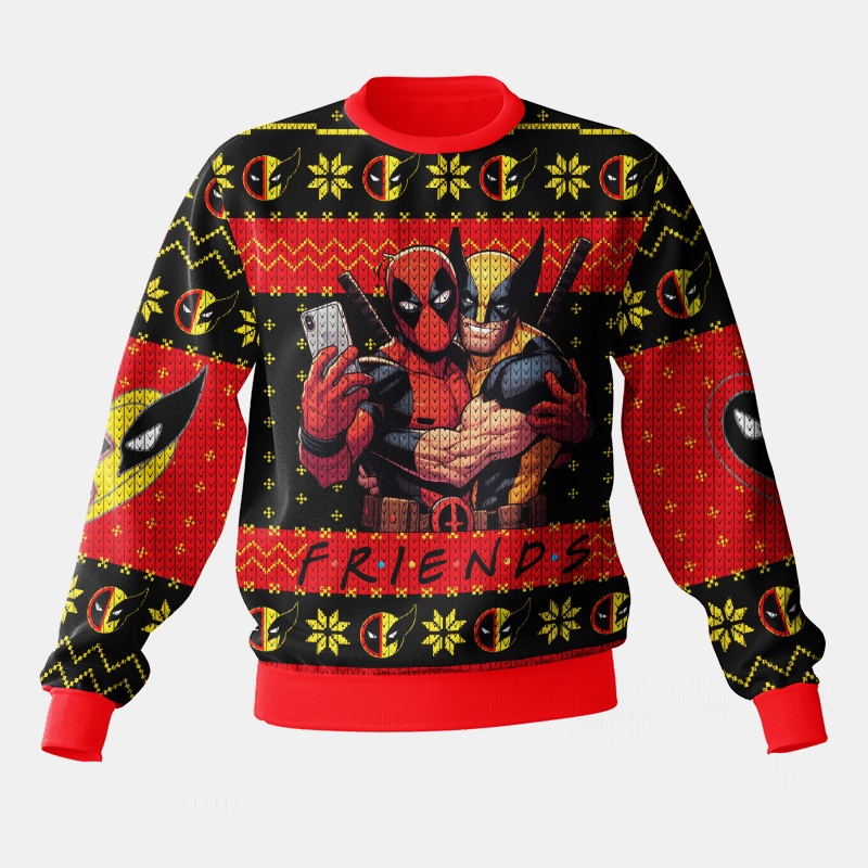 TTH-592420DKD-mk1.jpg F.R.I.E.N.D Deadpool And Wolverine Ugly Sweater