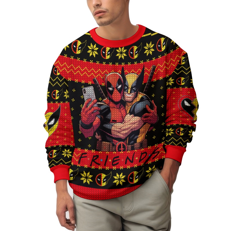 TTH-592420DKD-mk2.jpg F.R.I.E.N.D Deadpool And Wolverine Ugly Sweater
