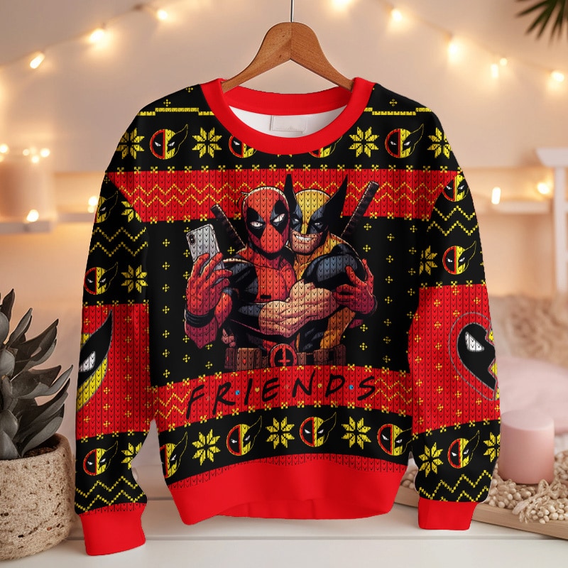 TTH-592420DKD-mk3.jpg F.R.I.E.N.D Deadpool And Wolverine Ugly Sweater
