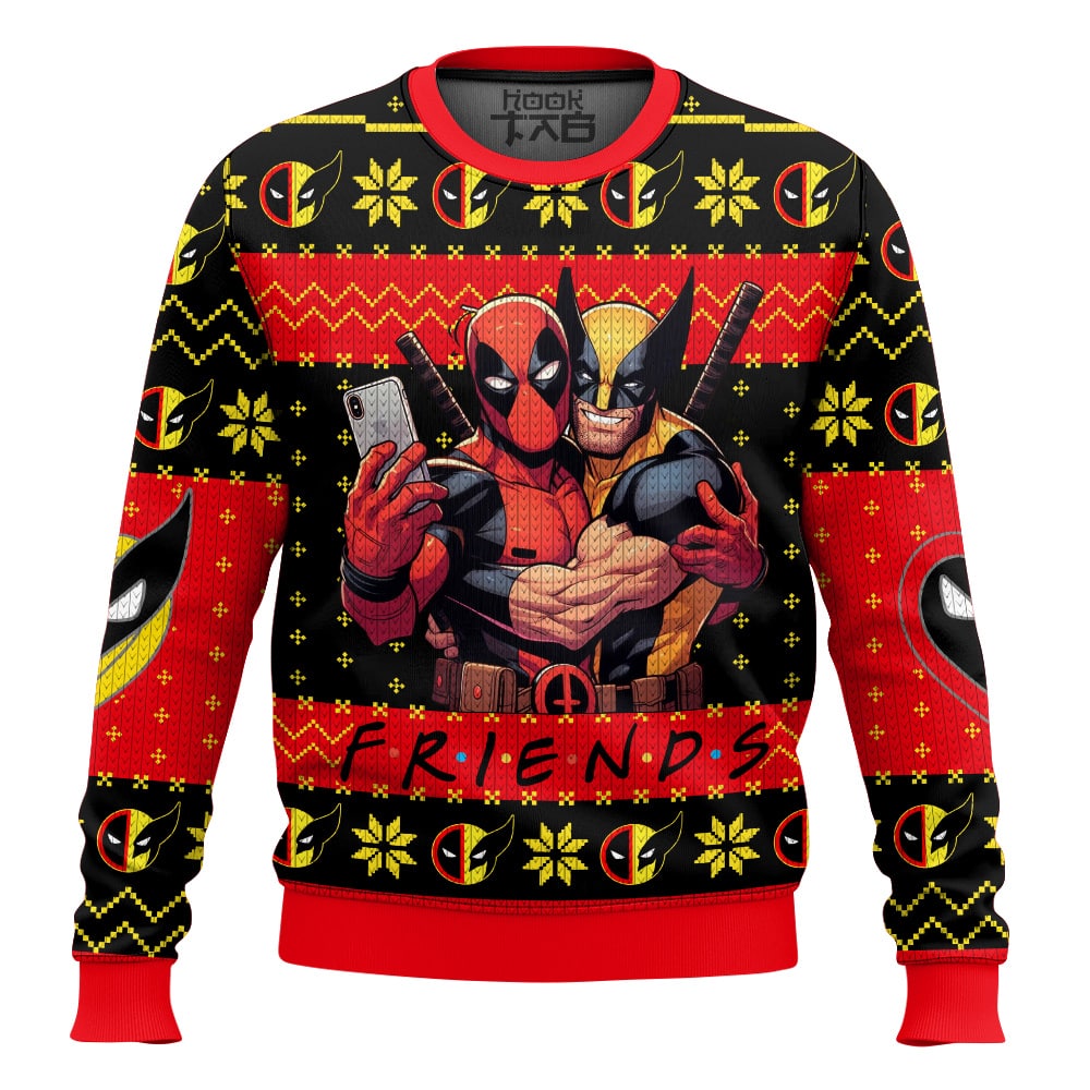 TTH-592420DKD-mk6.jpg F.R.I.E.N.D Deadpool And Wolverine Ugly Sweater