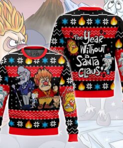 Heat Miser Snow Miser - The Year Without Santa Claus Ugly Sweater 2 Heat Miser Snow Miser - The Year Without Santa Claus Ugly Sweater