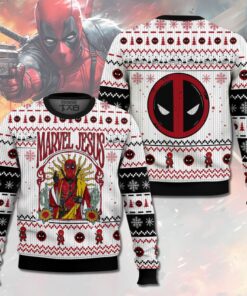 Marvel Jesus Deadpool Ugly Sweater