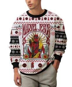 Marvel Jesus Deadpool Ugly Sweater