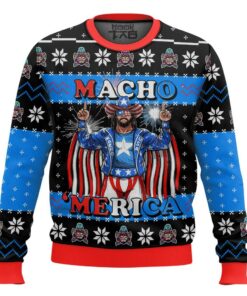 MACHO MERICA Macho Man Ugly Sweater