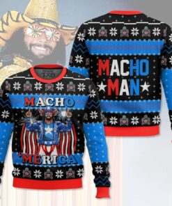 MACHO MERICA Macho Man Ugly Sweater 2 MACHO MERICA Macho Man Ugly Sweater