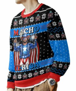 MACHO MERICA Macho Man Ugly Sweater 3 MACHO MERICA Macho Man Ugly Sweater