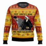 Keep Santa's Name Out Your Mouth Smith Slaps Chris Rock Meme Ugly Sweater