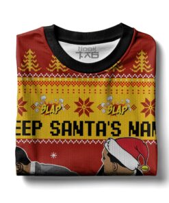 Keep Santa's Name Out Your Mouth Smith Slaps Chris Rock Meme Ugly Sweater 3 Keep Santa's Name Out Your Mouth Smith Slaps Chris Rock Meme Ugly Sweater