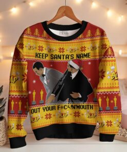 Keep Santa's Name Out Your Mouth Smith Slaps Chris Rock Meme Ugly Sweater 4 Keep Santa's Name Out Your Mouth Smith Slaps Chris Rock Meme Ugly Sweater