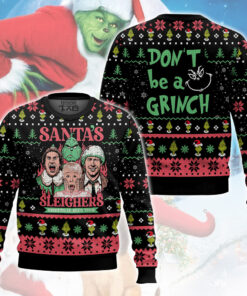 Santa's Sleighers Grinch Ugly Christmas Sweater 2 Santa's Sleighers Grinch Ugly Christmas Sweater