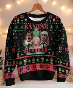 Santa's Sleighers Grinch Ugly Christmas Sweater 5 Santa's Sleighers Grinch Ugly Christmas Sweater