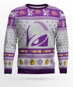 Taco Bell Purple Ugly Sweater