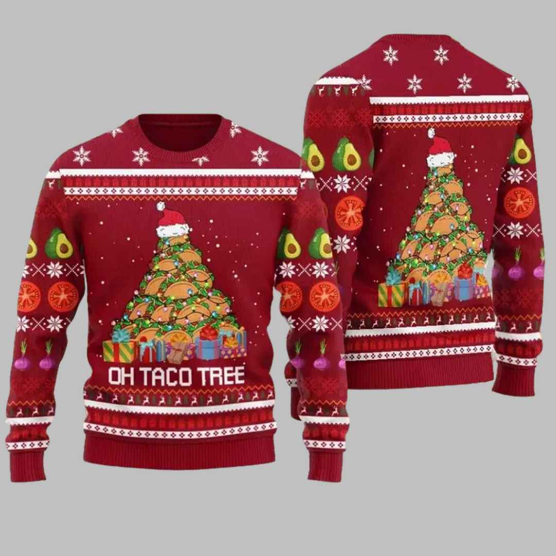 Taco Tree Ugly Christmas Sweater Taco Tree Ugly Christmas Sweater