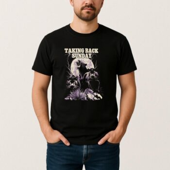 Taking Back Sunday Panther Moon Graphic T Shirt