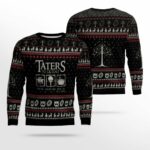 Taters Potatoes Ugly Sweater- Taters Potatoes Sweater- Christmas Sweater- Lord Of The Rings Black