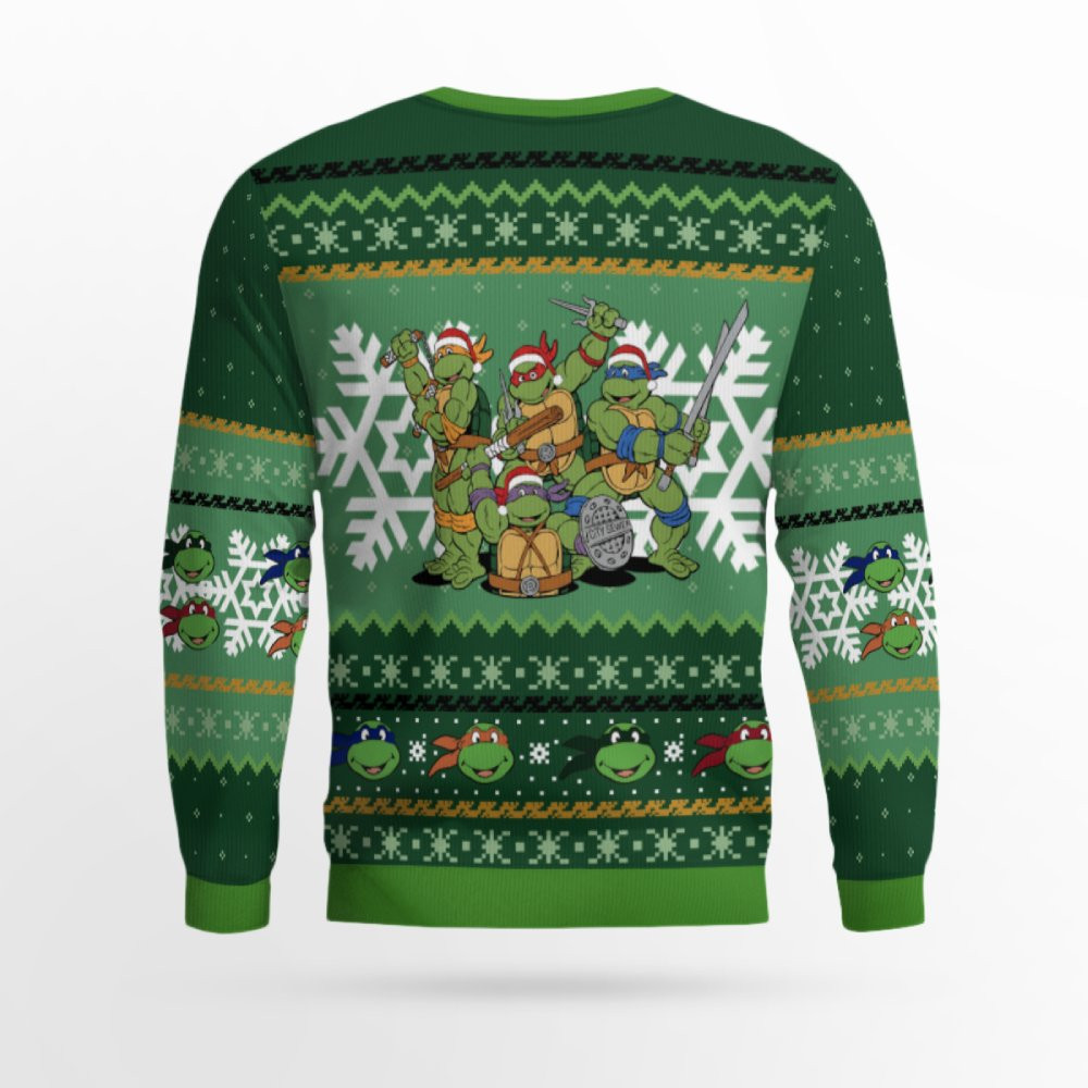 Teenage Mutant Ninja Turtles Christmas Ugly Christmas Sweater Teenage Mutant Ninja Turtles Christmas Ugly Christmas Sweater