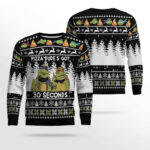Teenage Mutant Ninja Turtles Pizza Dude’s Got 30 Seconds Ugly Christmas Sweater