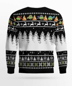 Teenage Mutant Ninja Turtles Pizza Dude's Got 30 Seconds Ugly Christmas Sweater