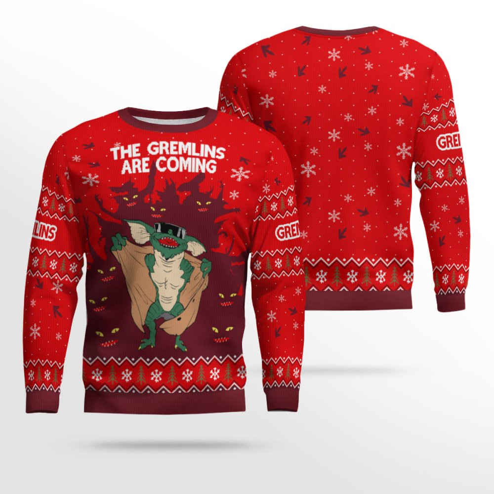 The Gremlins Are Coming Christmas Ugly Sweater