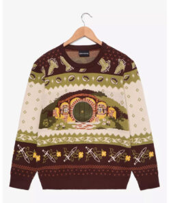 The Lord of the Rings Shire Hobbit Home Holiday Ugly Christmas Sweater