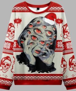Thousand Eyes Gaze Ugly Christmas Sweater