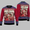 Thug Life Christmas Trump Vance Musk Ugly Christmas Sweater
