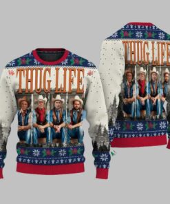 Thug Life Christmas Trump Vance Ugly Christmas Sweater
