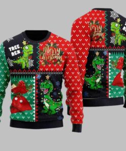 Tree Rex Merry Christmas Ugly Christmas Sweater