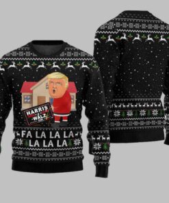 Trump 2024 Fa la la la la la la Anti Harris Ugly Christmas Sweater