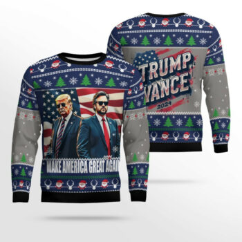 Trump Make America Great Again 2024 Christmas Ugly Christmas Sweater
