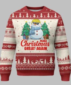 Trump Snowman Make Christmas Great Again Ugly Christmas Sweater