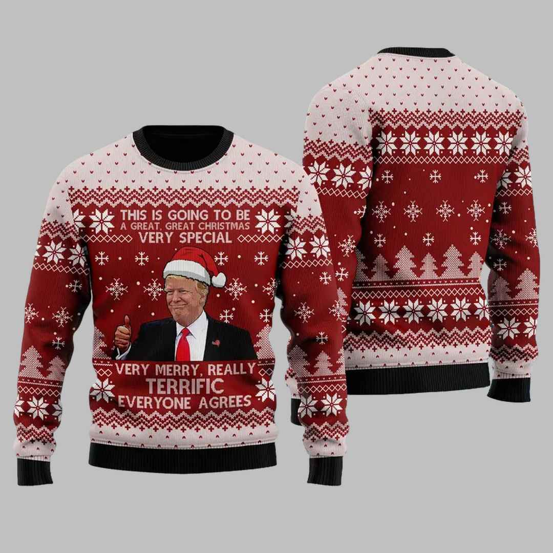 Trump This Is Going To Be A Great Christmas Very Special Ugly Christmas Sweater Trump This Is Going To Be A Great Christmas Very Special Ugly Christmas Sweater