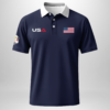 U.S. Ryder Cup 2025 Polo Shirt Navy Multi Classic Team USA Style