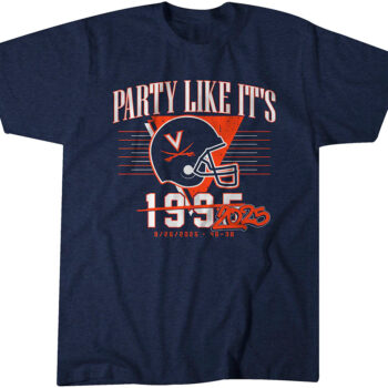 UVA Football Party Like It's 2025 T-Shirt-Navy