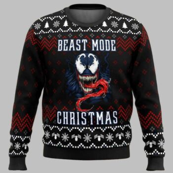 Venom Beast Mode Christmas Ugly Christmas Sweater