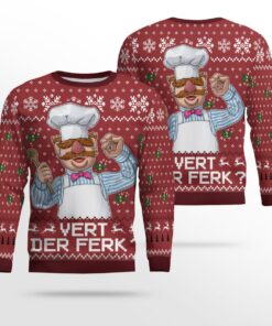 Vert Der Ferk The Muppet Show Ugly Christmas Sweater