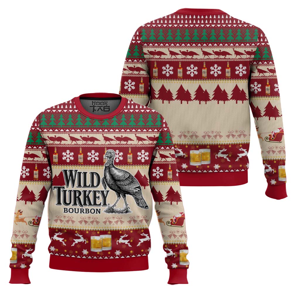 WT0810L1VKHmk1.jpg Wild Turkey Bourbon Whiskey Christmas Ugly Sweater