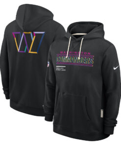 Washington Commanders Black 2025 Crucial Catch Sideline Standard Issue Hoodie