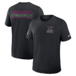 Washington Commanders Black 2025 Crucial Catch Sideline Standard Issue Hoodie