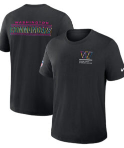 Washington Commanders Black 2025 Crucial Catch Tri-Blend T-Shirt